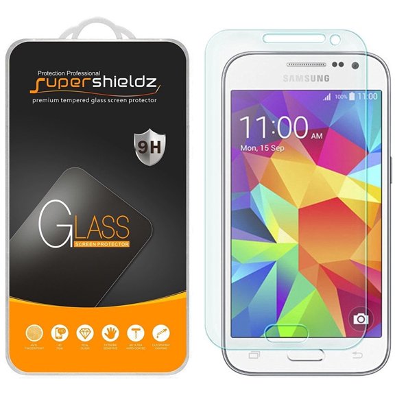 [2-Pack] Supershieldz for Samsung Galaxy Core Prime Tempered Glass Screen Protector, Anti-Scratch, Anti-Fingerprint, Bubble Free