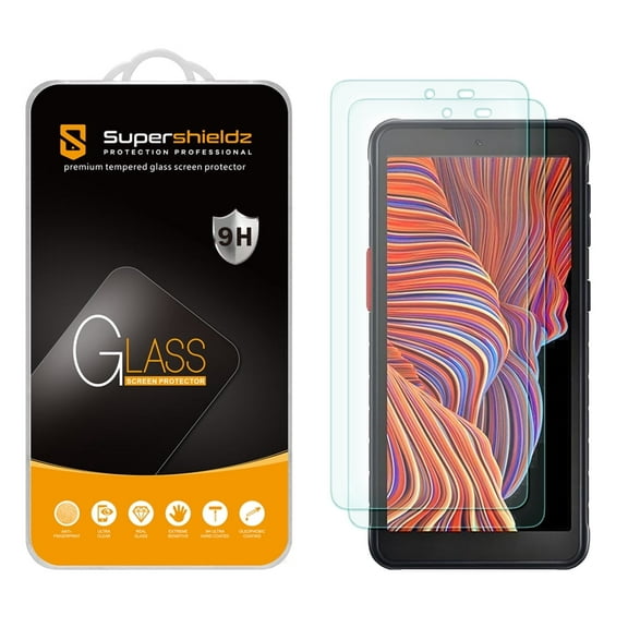 [2-Pack] Supershieldz for Samsung Galaxy Xcover 5 Tempered Glass Screen Protector, Anti-Scratch, Anti-Fingerprint, Bubble Free
