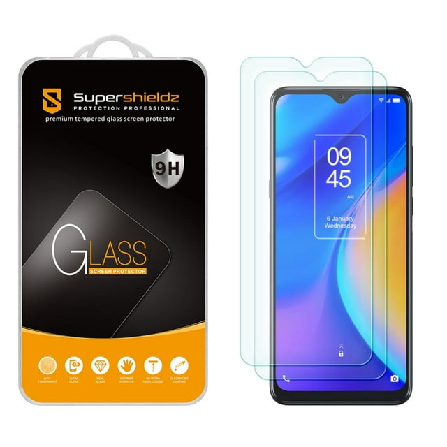 [2-Pack] Supershieldz for TCL 20 SE Tempered Glass Screen Protector, Anti Scratch, Bubble Free