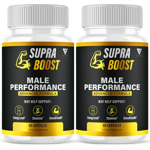 (2 Pack) Supra Boost Energy Formula, SupraBoost Daily Support (120 Capsules)