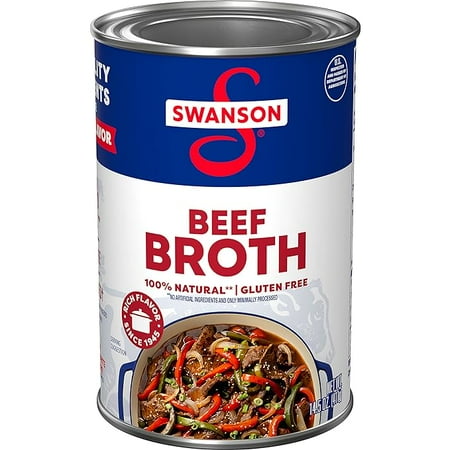 Pack of 2 - Swanson 100% Natural Beef Broth 14.5 oz
