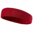 thumbnail image 1 of 2 Pack Sweatbands Sports Headband for Men & Women, Moisture Wicking Hairband Athletic Towel Headbands Cotton Head Sweat Bands for Running, Cycling, Yoga, Spa, 1 of 9