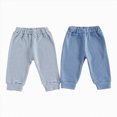 thumbnail image 1 of 2 Pack Sweatpants for Boys 0-24 Months Straight Leg Elastic Waist Cozy Baggy Joggers with Side Pockets Fall Winter Clothes Toddler Kids Sweatpants Size 2-3 Years, 1 of 8