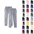 thumbnail image 1 of 2 Pack Sweatpants for Men 2025 Fall Winter Straight Leg Drawstring Joggers with Pockets Mens Casual Pants Trousers, 1 of 5