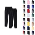 thumbnail image 1 of 2 Pack Sweatpants for Men 2025 Fall Winter Straight Leg Drawstring Joggers with Pockets Mens Casual Pants Trousers, 1 of 4