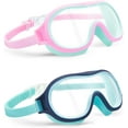 thumbnail image 1 of 2 Pack Swim goggles for Kids 3-15, Anti-Fog Anti-UV Wide Vision Waterproof, No leak Swimming goggles for Boys Girls, 1 of 7