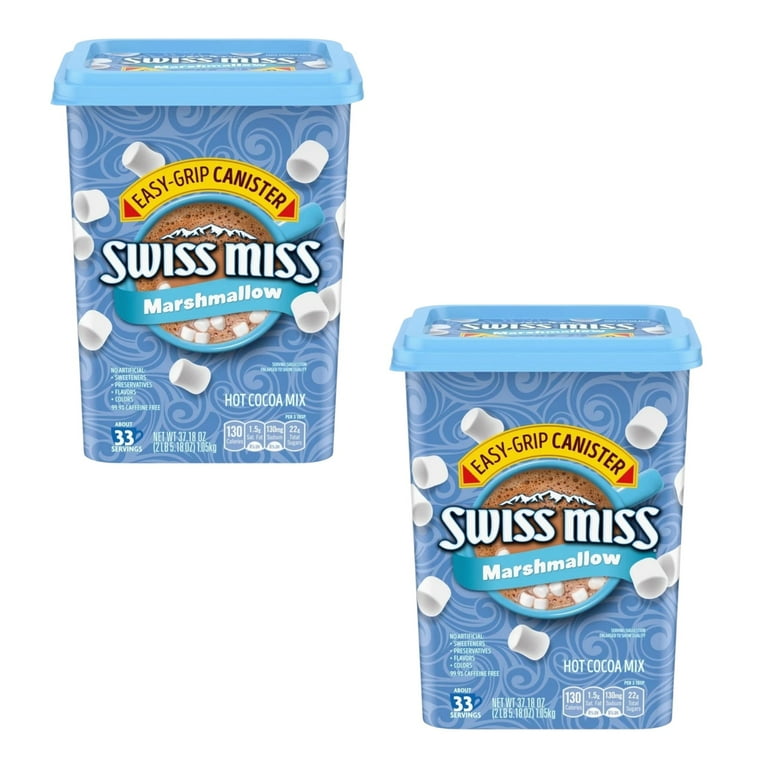 2 Pack ) Swiss Miss Marshmallow Hot Cocoa Drink Mix Easy-Grip
