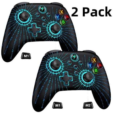 2 Pack Switch Controller,QQV Switch 2 Controller Replacement for Switch Pro Controller,Switch Controllers Remote with Adjustable TURBO and Dual Motor Vibration