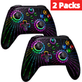 thumbnail image 1 of 2 Pack Switch Pro Controller for Nintendo Switch/Switch 2/Switch OLED with Programmable, Hall Joystick, Turbo,Black, 1 of 7
