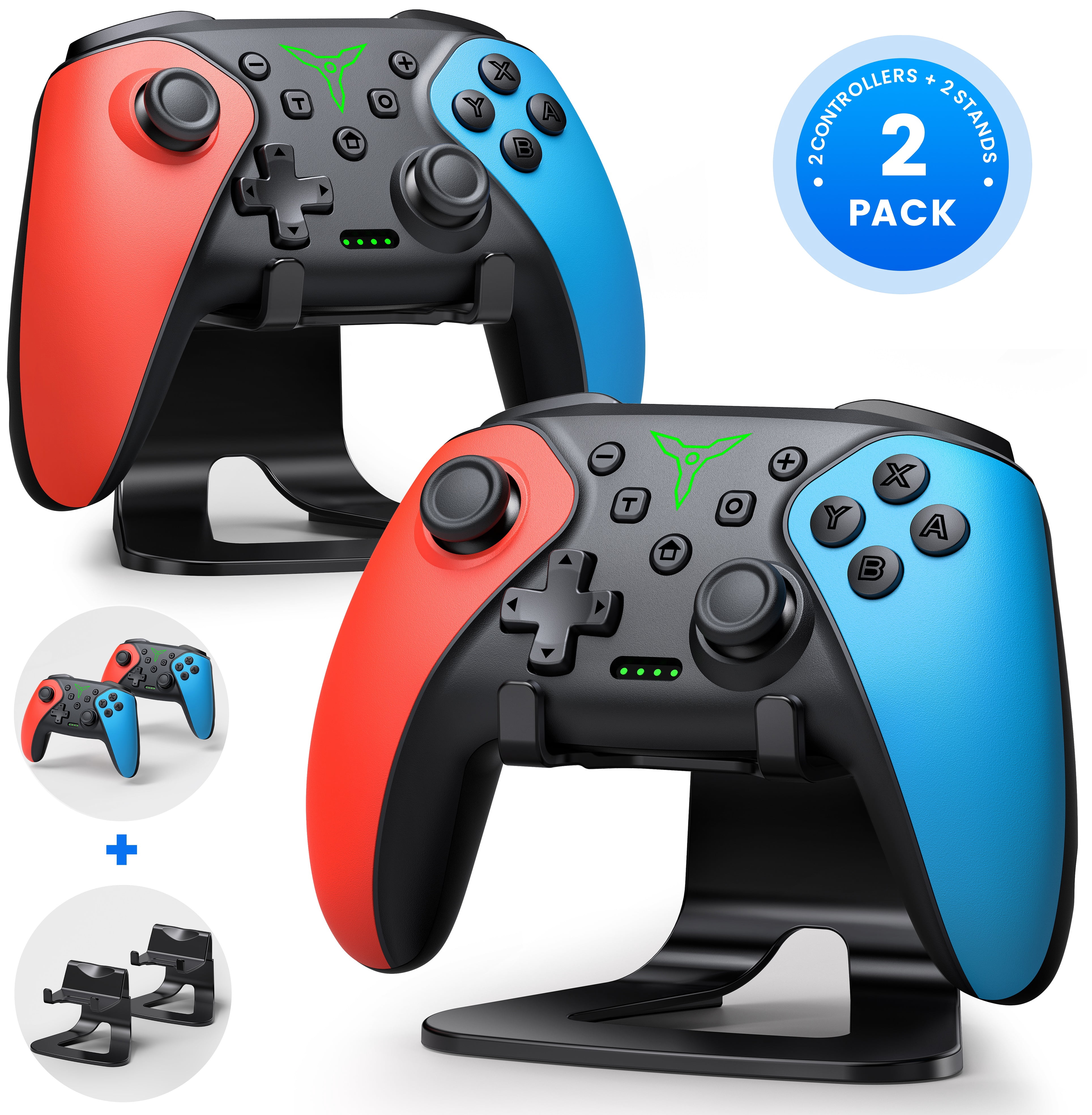 Nintendo Video Game Pads Bundle with Joy-Con Controllers (L-R