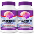 thumbnail image 1 of (2 Pack) Synaptic XR Core Focus, Think Faster Be Smarter with SynapticXR, Maximum Strength Formula for Overall Cognitive Health, All Natural Brain Supplement, Reviews (120 Capsules), 1 of 11