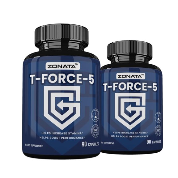 (2 Pack) T-Force-5 Advanced Formula for Strength & Stamina Support*, T-Force-5 TestoBooster Dietary Supplement - 180 Count