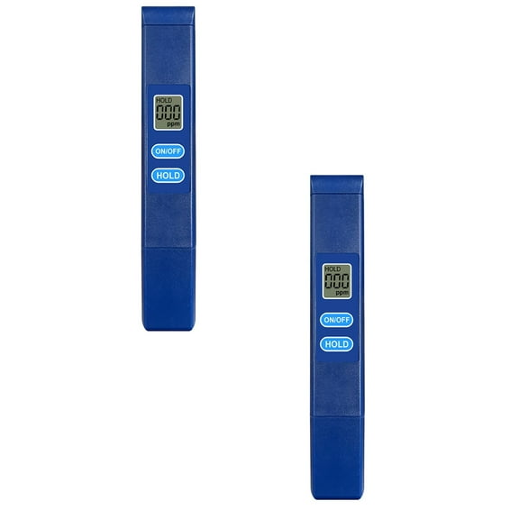 2 Pack TDS Digital Water Tester,Electronic Water Testers,Accurate and Reliable TDS EC & Temp(°C,°F) Meter,Water Test Meter for Drinking Water,RO/DI System and Aquariums,Blue(5.51x0.94")(Blue*2)