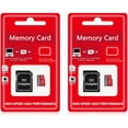 thumbnail image 1 of 2 Pack TF Card 128GB with Adapter, High Speed Memory Card, UHS-I C10 A1 Memory TF Card for Tablet/Mobile Phone/Camera/Car Audio/Game Console (128GB), 1 of 10