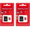 thumbnail image 1 of 2 Pack TF Card 32GB with Adapter, High Speed Memory Card, UHS-I C10 A1 Memory TF Card for Tablet/Mobile Phone/Camera/Car Audio/Game Console (32GB), 1 of 10
