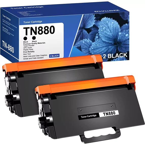 2-Pack TN 880 TN880 Toner Cartridge Used For HL-L6200DWT HL-L6250DW Printer