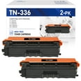 thumbnail image 1 of 2-Pack TN336 Toner Cartridge Compatible for Brother TN336 TN-336BK TN336BK High Yield Black for HL-L8250CDN L8350CDW L8350CDWT MFC-L8600CDW L8850CDW Printer Ink, 1 of 6