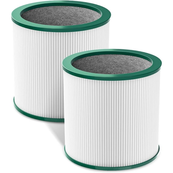 2-Pack TP01, TP02 Air Purifier Replacement Filter, Compatible with Dyson Tower Purifier Pure Cool Link TP01, TP02, BP01, True HEPA Filter and Activated Carbon, Replaces Part# 968126-03