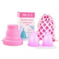 thumbnail image 1 of 2 Pack Talisi Reusable Feminine Menstrual Cup Set Small Silicone Sterilizer Copa, 1 of 1