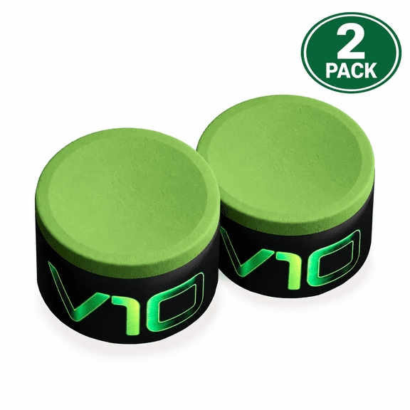 2 Pack-Authentic Taom V10 Green Professional Pool/Billiard Cue Chalk