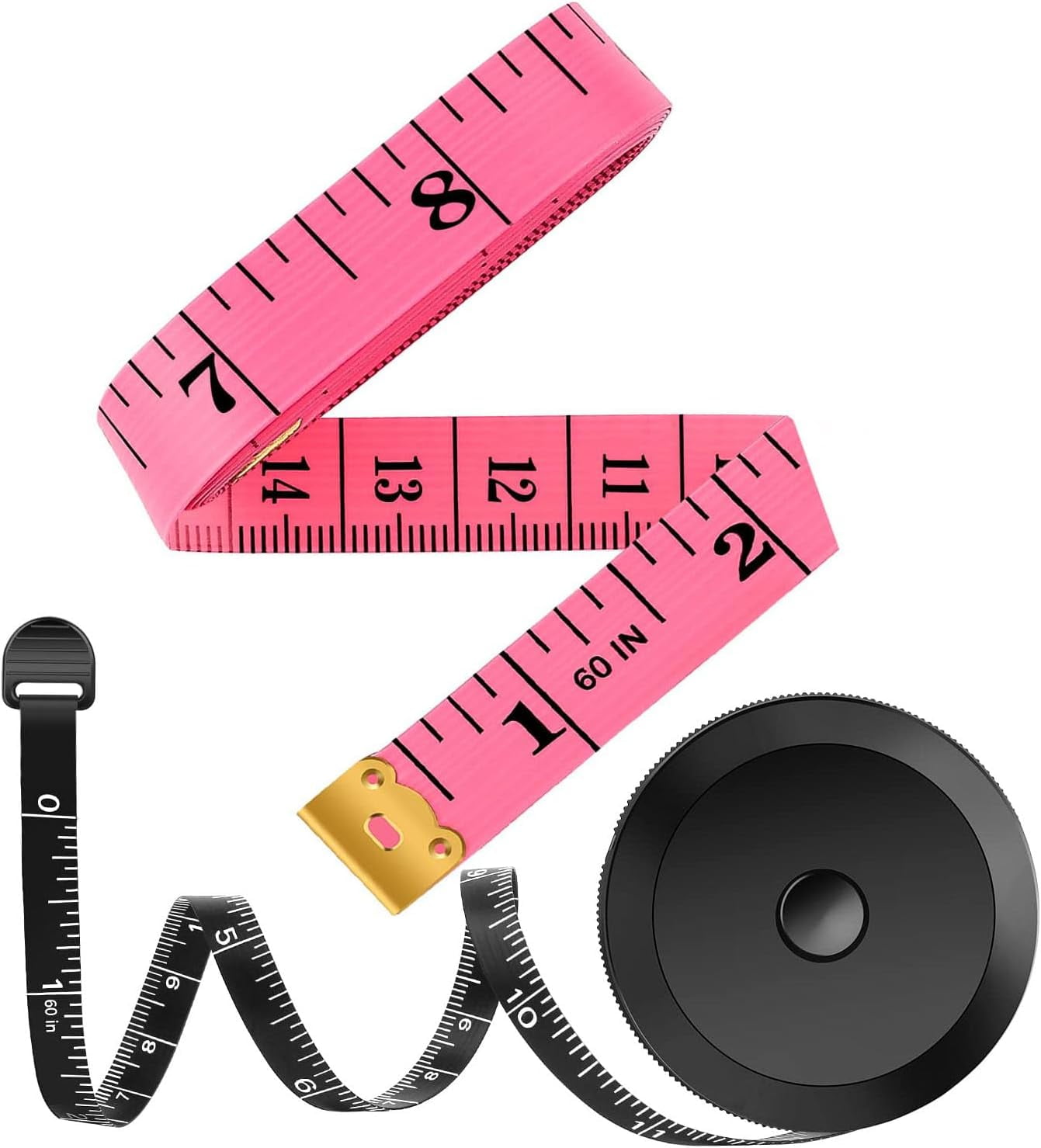 2 Pack Tape Measure Measuring for Body Fabric wing Tailor Cloth ...