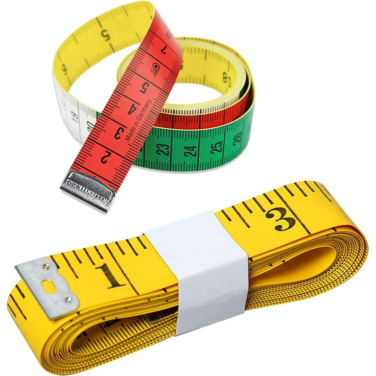 2 Pack Tape Measure for Sewing Tailor Cloth Ruler Body Measurement, 120  Inches/300cm Soft and 60 Inches/150cm Retractable Measuring Tape Set, Dual  Sided 