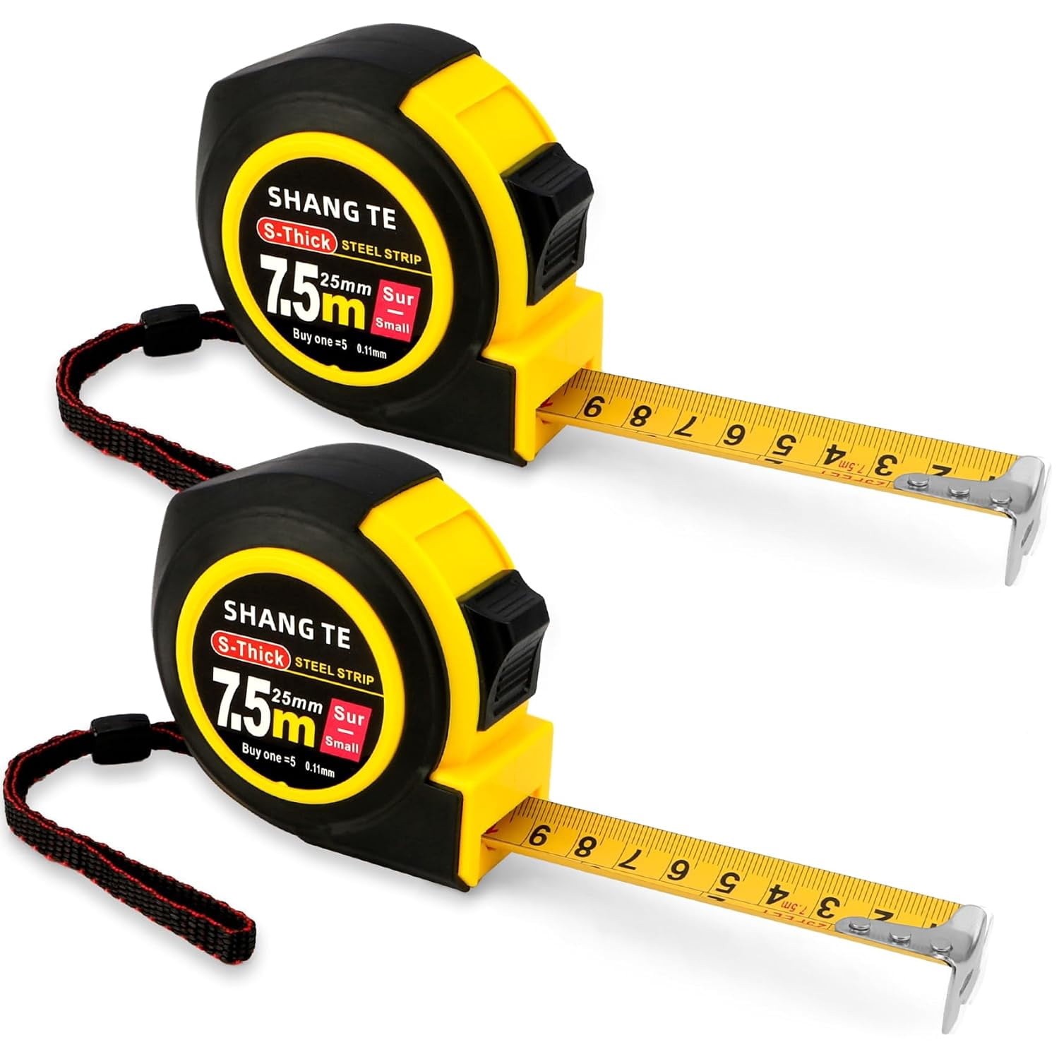 2 Pack Tape Measures(25 FT) Easy to Read Digital Retractable Steel ...