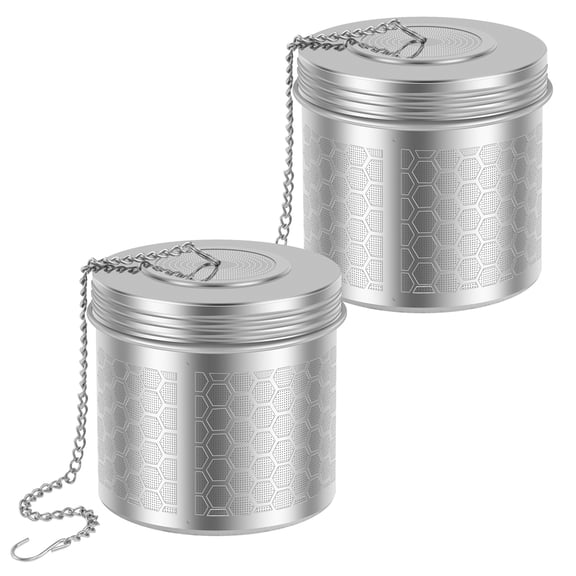 2 Pack Tea Infuser,Extra Fine Mesh Tea Infusers for Loose Tea,Stainless Steel Tea Strainer with Extended Chain Hook,Tea Steeper for Brew Tea,Spices & Seasonings