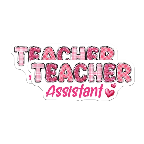 (2 Pack) Teacher Assistant Magnets - Appreciation - School Decor - 5" On Longest Side - Premium Magnet - for Cars, Refrigerators, Toolboxes, Lockers - Made in USA - MAG16581