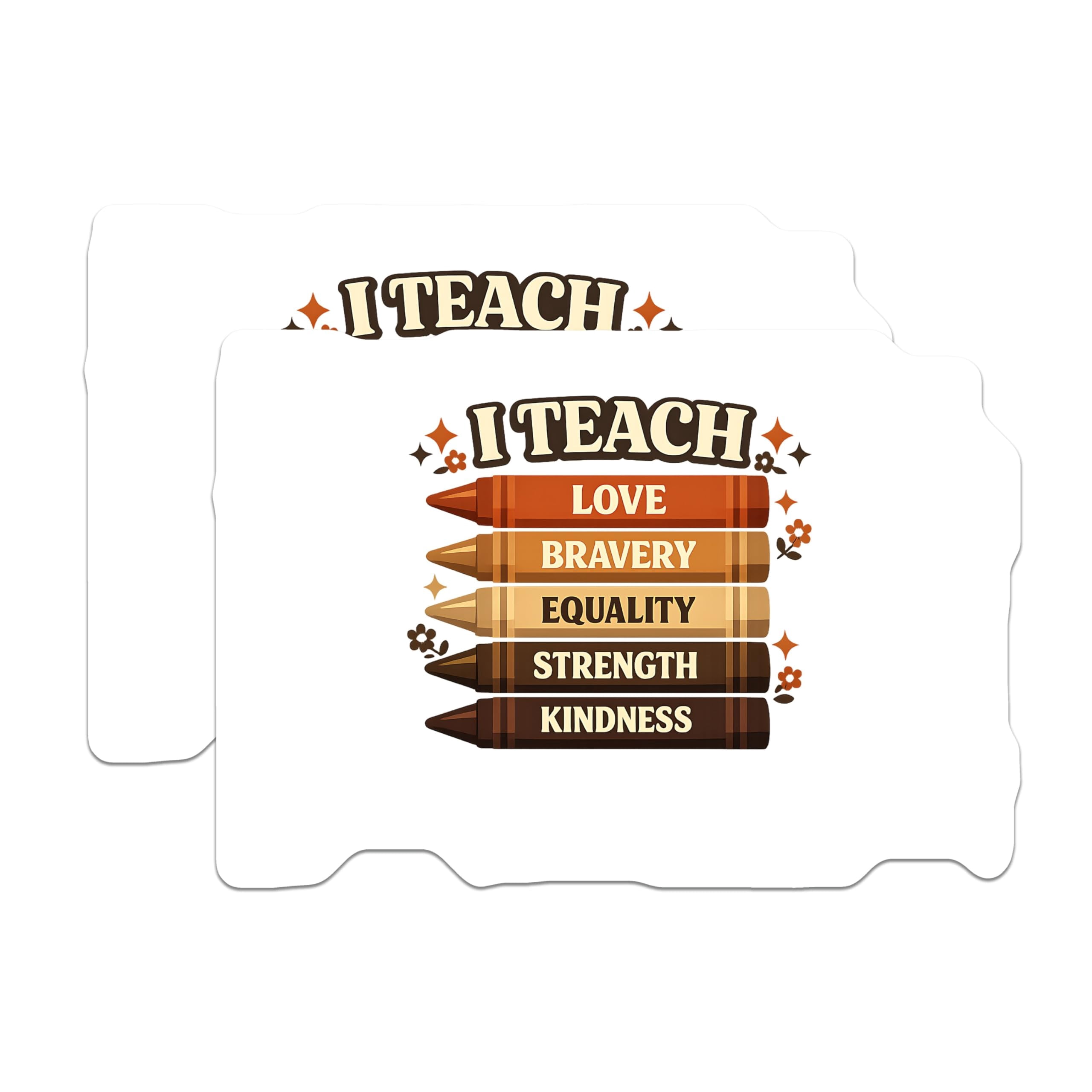 (2 Pack) Teacher Values Stickers - Inspirational Education - Classroom ...