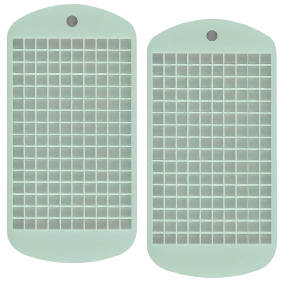 2-Pack Teal Silicone Mini Ice Cube Trays with 160 Small Ice Cube Molds, Flexible Easy Release Ice Maker for Freezer Small Ice Cubes for Cocktails Coffee Juice Smoothies Whiskey BPA-Free Molder
