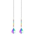 thumbnail image 1 of 2 Pack Teardrop Crystal Sun Catcher Crystal Prism Pendant for Window Car Garden Home Decor, 1 of 5
