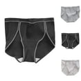 thumbnail image 1 of 2 Pack Teens Girls Underwear Cotton High Waisted Panties 9-14 Years Juniors Kids Solid Stretchy Breathable High-Cut Butt Lifting Briefs, 1 of 8