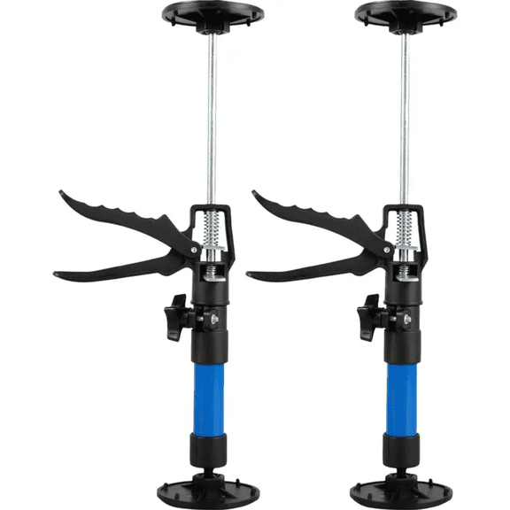 2-Pack Telescoping Support Rods, Adjustable Cabinet Jack Pole With Non-Slip Pads, 220LB Load Capacity Wall Support For Construction, Drywall, And Woodworking​,30-59cm,M