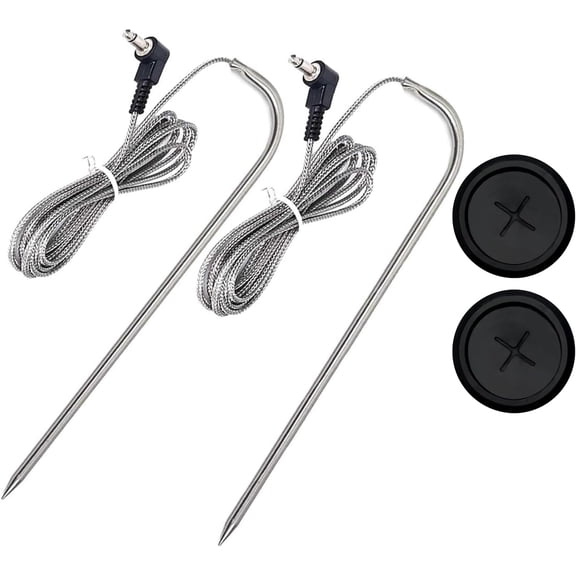 2-Pack Temp Meat Probe Replacement for Pit Boss Pellet Grills and Smokers, 3.5 mm Plug Thermometer Probes ,Compatible with Pit Boss Series Pellet Grill