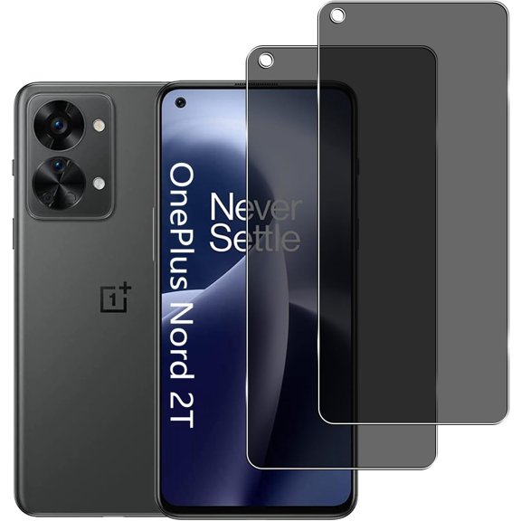 for [2 Pack Tempered Glass Privacy Screen Protector for OnePlus Nord 2T 5G,Anti Fingerprint,9H Hardness,Anti Spy, Anti Peeping,Compatible with OnePlus Nord 2T 5G