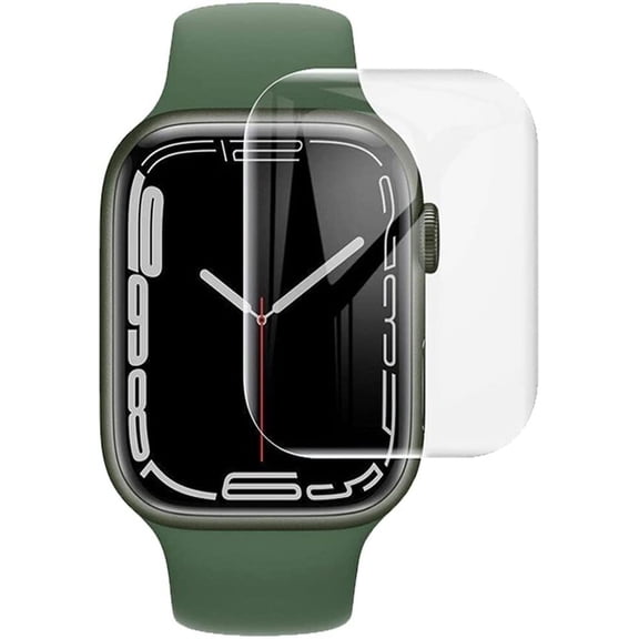 [2 Pack] Tempered Glass Screen Protector for Apple Watch Series 7 45mm Full Screen Coverage Bubble Free Anti-Scratch Waterproof Ultra HD Film for iWatch Series 7 (45mm, Black)