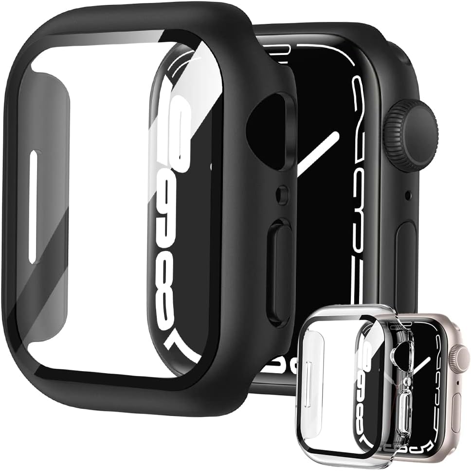 [2 Pack] Tempered Glass Screen Protector Case Compatible with Apple