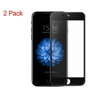 2 Pack Tempered Glass Screen Protector For iPhone 7 Plus [Case Friendly][Full Screen Coverage][HD Clear][9H Hardness][Anti-Fingerprint], Black