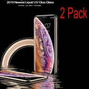 2 Pack Tempered Glass Screen Protector For iPhone XS & iPhone X 5.8 inch , Touch Responsive, Include Liquid Installation Tools [Case Friendly][Full Screen Coverage][HD Clear]