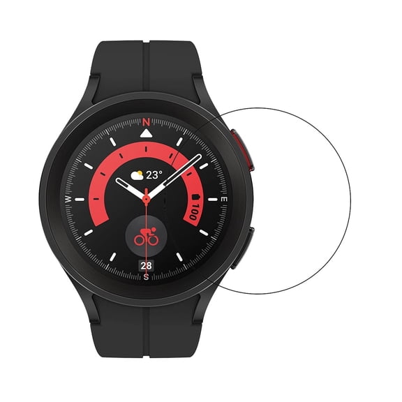 2Pack Tempered Glass Screen Protector Protective Clear for Samsung Galaxy Watch 5 Pro LEEKUANGSU