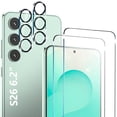 thumbnail image 1 of 2 Pack Tempered Glass Screen Protector for Samsung Galaxy S26 & 2 Pack Camera Lens Protector, 9H Hardness, Case Friendly, Fingerprint Unlock Compatible, HD Clear, Anti-Scratch, 1 of 6