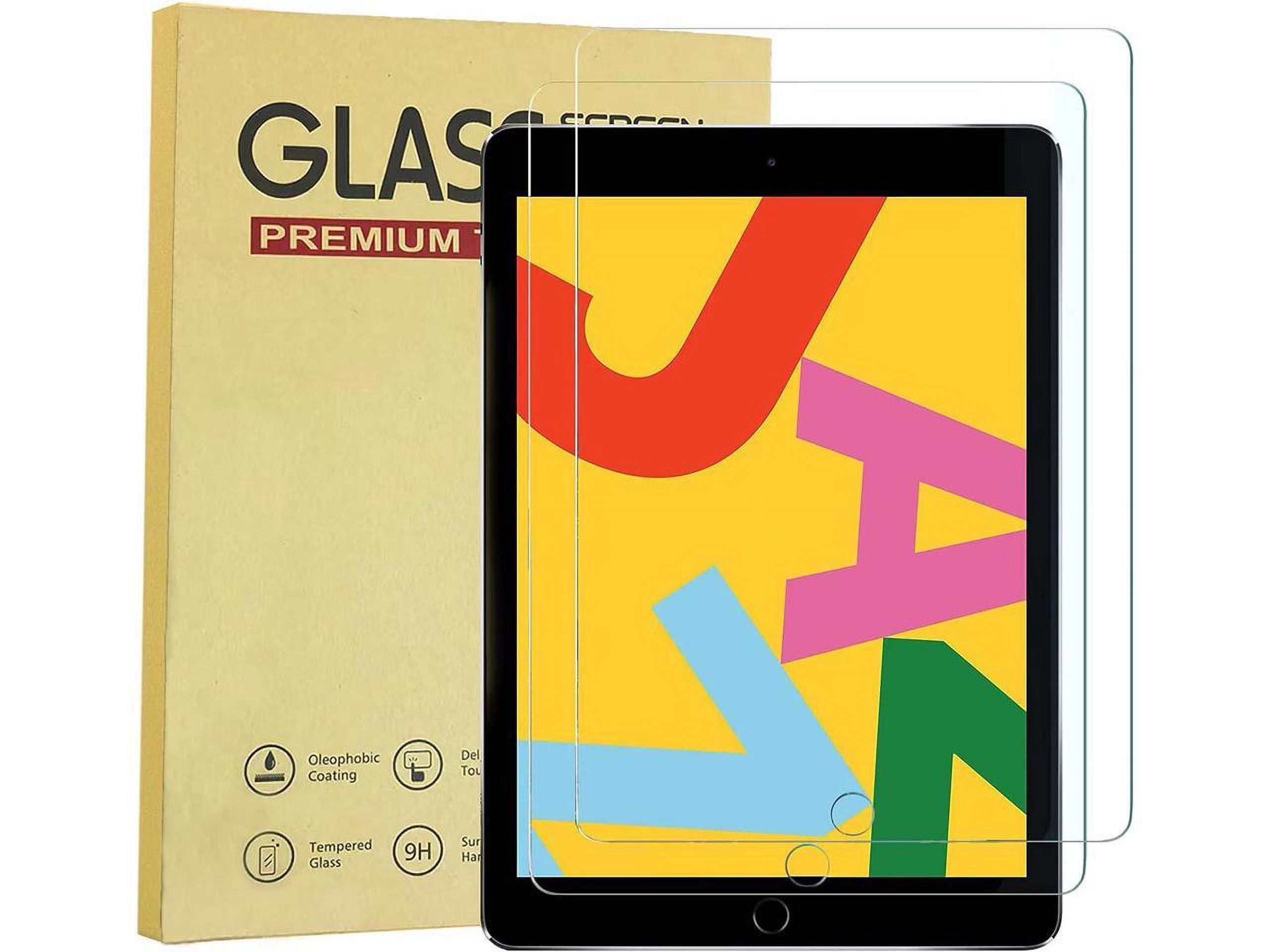 [2 Pack] Tempered Screen Protector For iPad Air 3 10.5 Inch 2019, iPad Pro 10.5 2017 Tempered Glass Film Protector, Face ID & Apple Pencil & Case Compatible