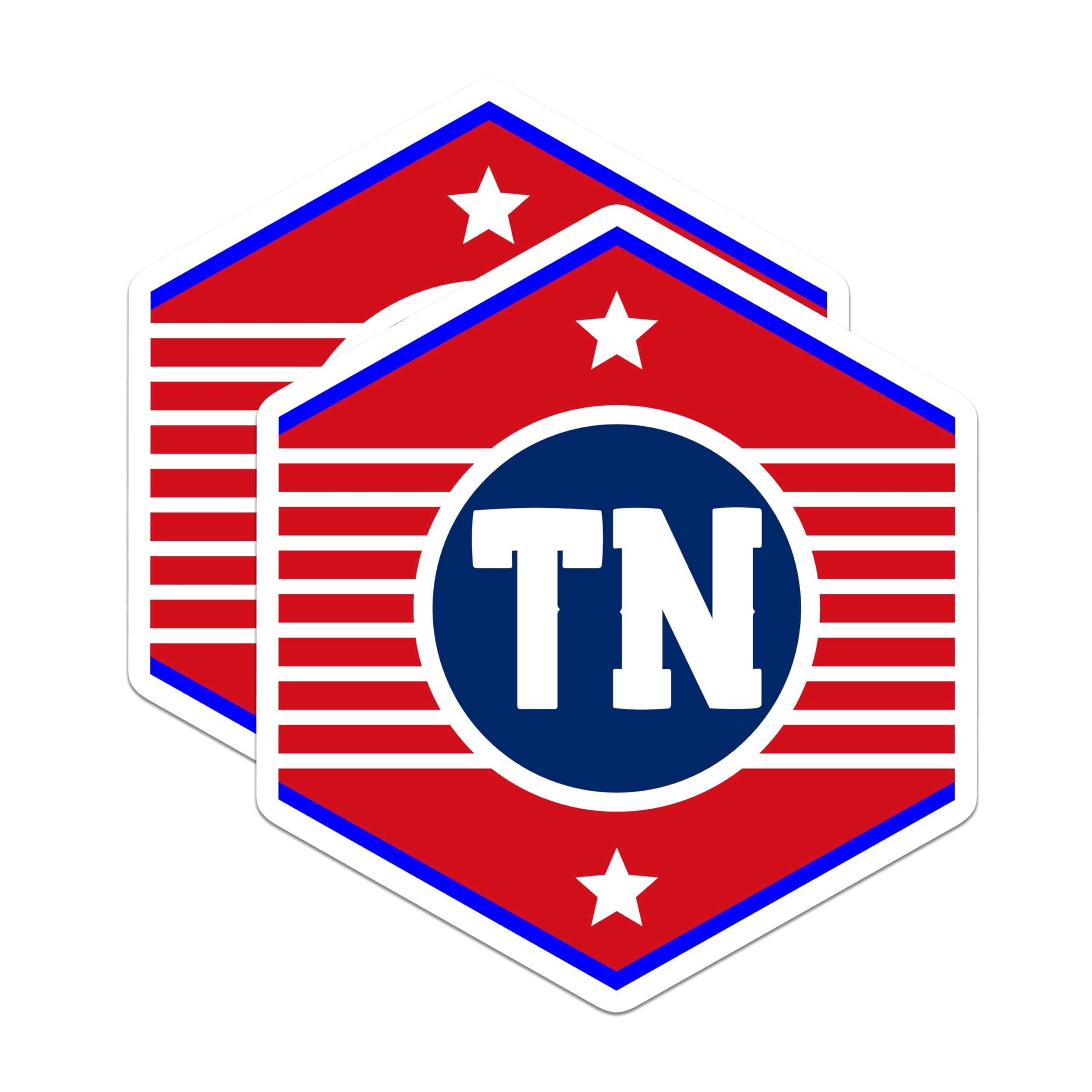 Tn Sticker (2 Pack) Tennessee Stickers - TN State Pride - Travel Souvenir Stickers ...