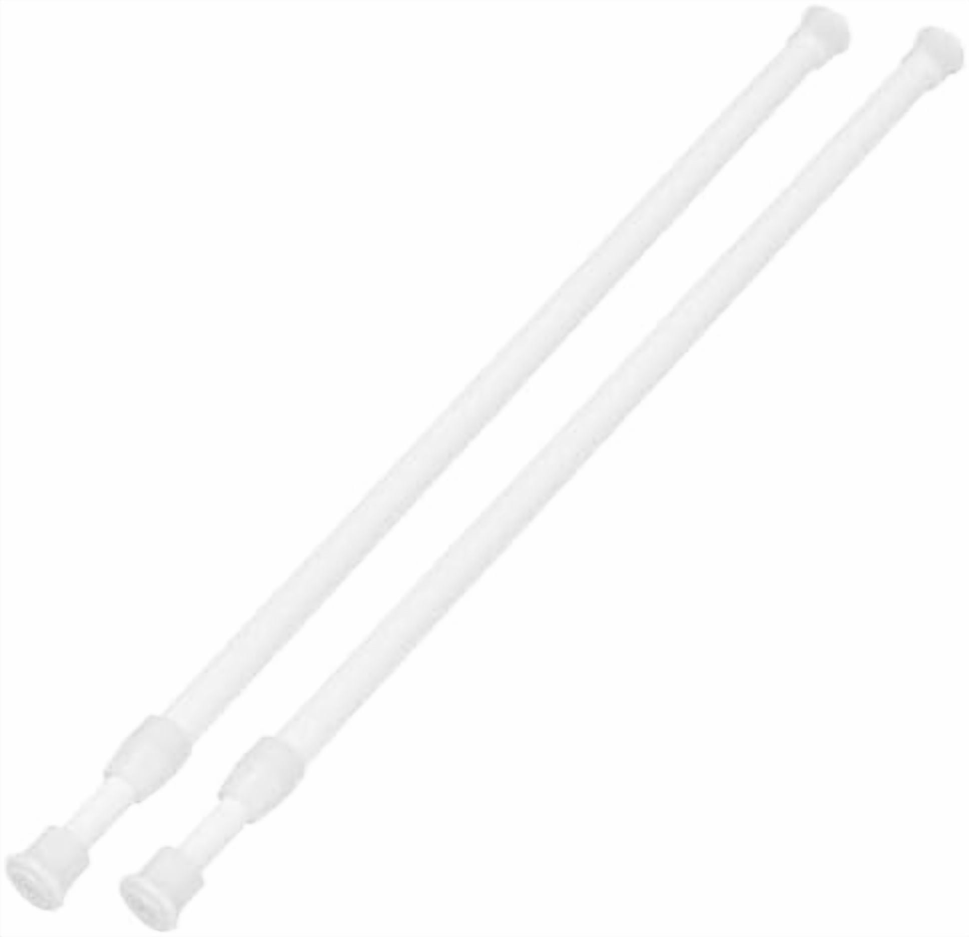 2 Pack Tension Curtain Rod 15.7-28 Inch, Small Short Adjustable ...