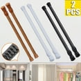 thumbnail image 1 of 2-Pack Tension Curtain Rod Spring Load Adjustable Curtain Pole Heavy-Duty Steel, 1 of 7