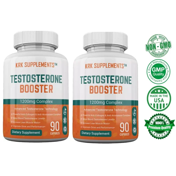 2 Pack Test Booster Chrysin Low Test Boost Natural