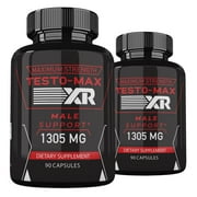 2 Pack Testo-Max XR Capsules, Testo-Max XR For Men Dietary Supplement Advanced Formula, Testo-Max XR Pills, 180 Capsules