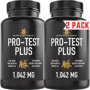 2 Pack, Testosterone Booster for Men - Extra Strength Horny Goat Weed, Saw Palmetto, & Tongkat Ali - Double Dragon Organics (120 Capsules Total)