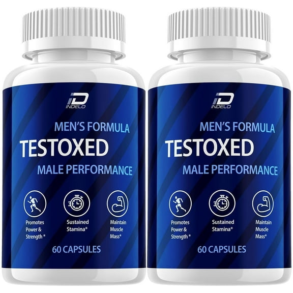 (2 Pack) Testoxed Capsules Supplement, Testoxed Advanced Men Wellness Support, Official Testoxed Maximum Strength Energy Performance, Testoxed Premium Dietary Formula Reviews (120 Capsules)